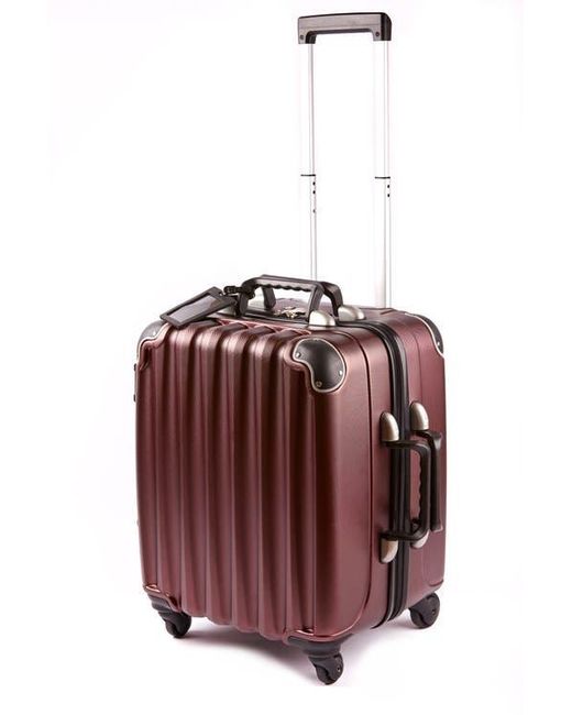 VinGardeValise Brown Petite 8-Bottle Wine & Spirits Suitcase