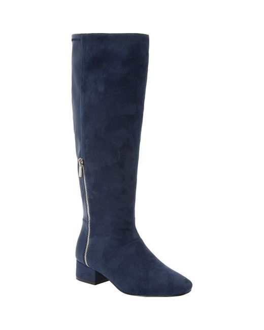 Comfortview Blue The Ivana Tall Wide Calf Boot
