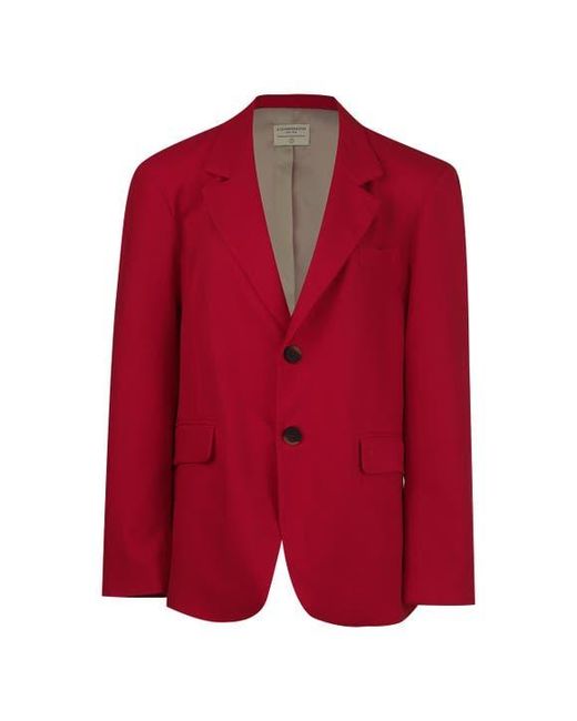 Alexandra Bu Red Cherry Blazer