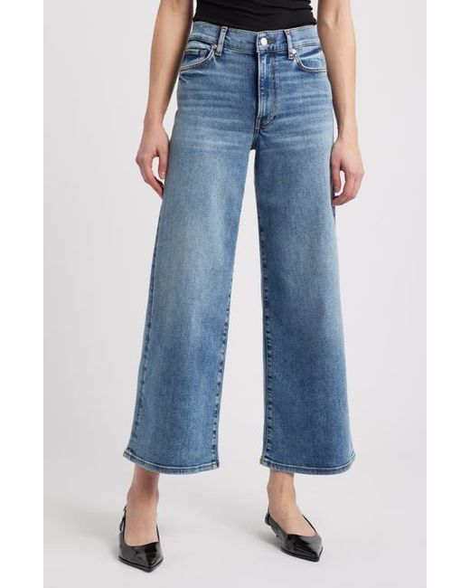 FRAME Blue Le Pixie High Waist Slim Palazzo Jeans