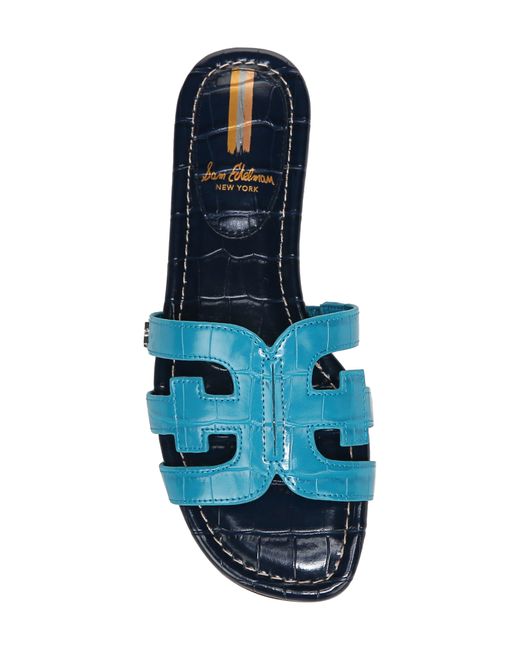 Sam Edelman Blue Bay Cutout Slide Sandal - Wide Width Available