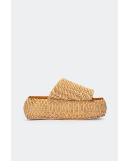Simon Miller White Raffia Cloudy Platform