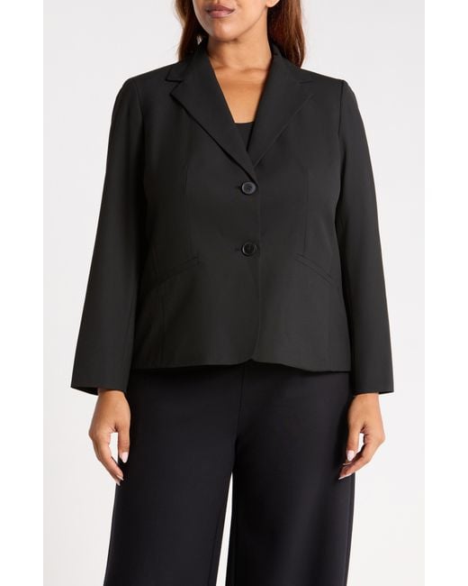 Kasper Black Washable Two-Button Blazer
