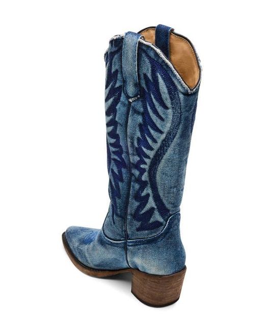 Steve Madden Blue Albany Western Boot