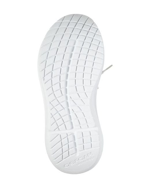OOFOS White Oomy Stride Sneaker