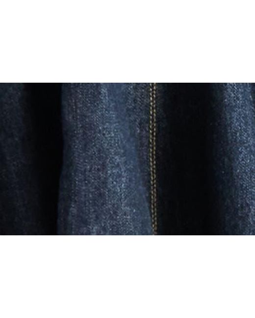 Steve Madden Blue Nili Denim Fit & Flare Minidress