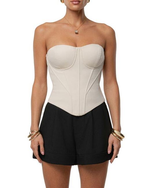 JLUXLABEL Women's Black Sunset Tides Strapless Corset Top