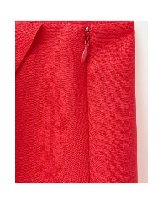 Mango Red Wrap Miniskirt
