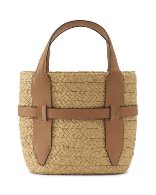 Helen Kaminski Lipari Raffia Tote in Brown | Lyst