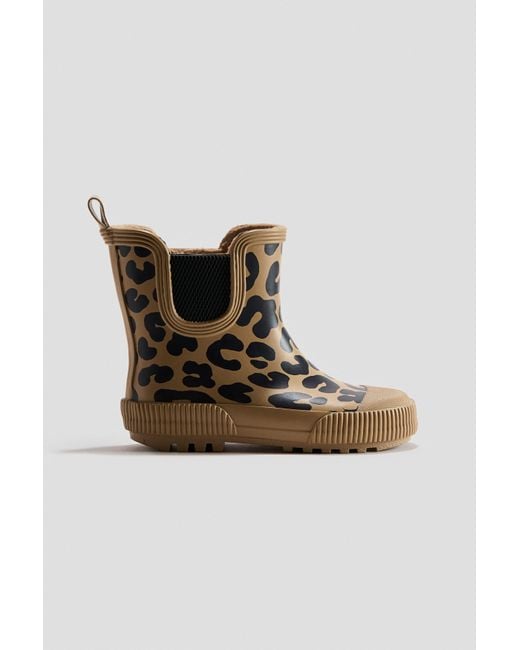 H&M Brown Rubber Boots for men