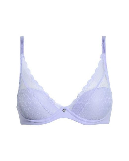 Chantelle Blue Norah Chic Underwire Plunge Bra