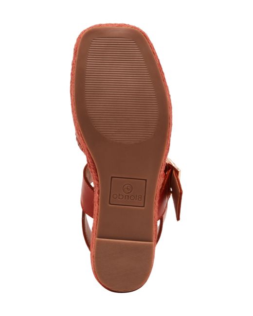 Blondo Red Gillian Platform Wedge Sandal