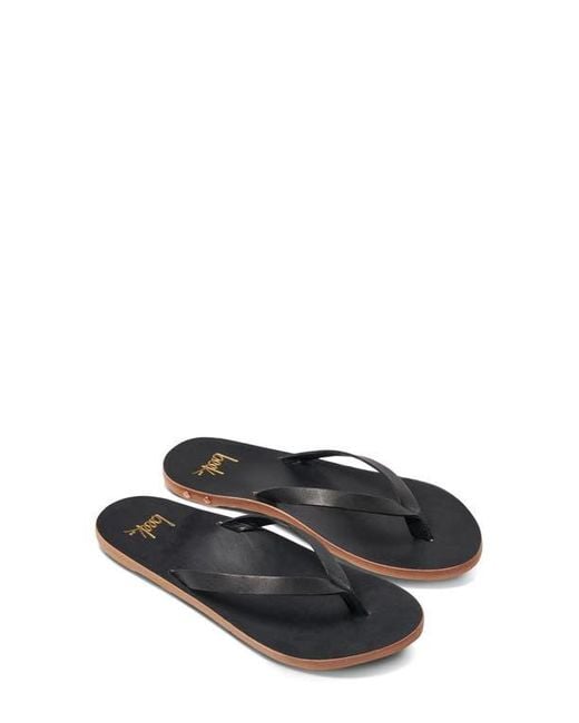 Beek Black Seabird Flip Flop