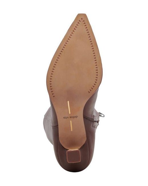 Dolce Vita Brown Auggie Pointed Toe Knee High Boot