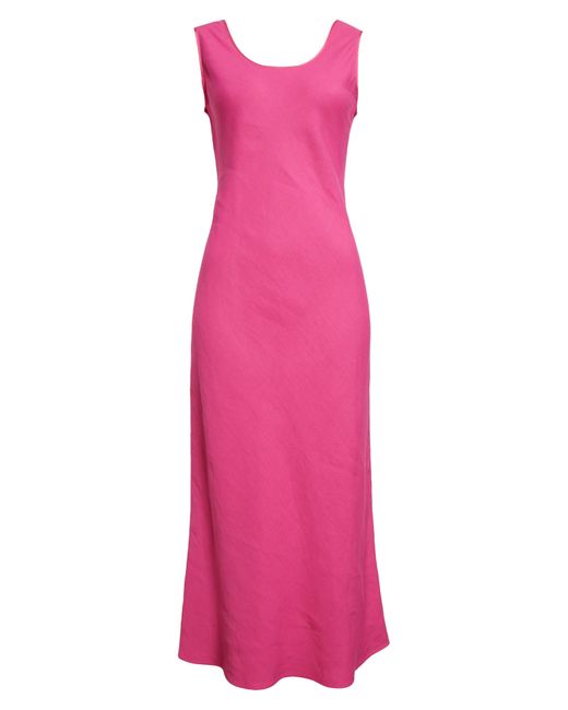 Max Mara Studio Pink Ultimo Sleeveless Scoop Neck Dress