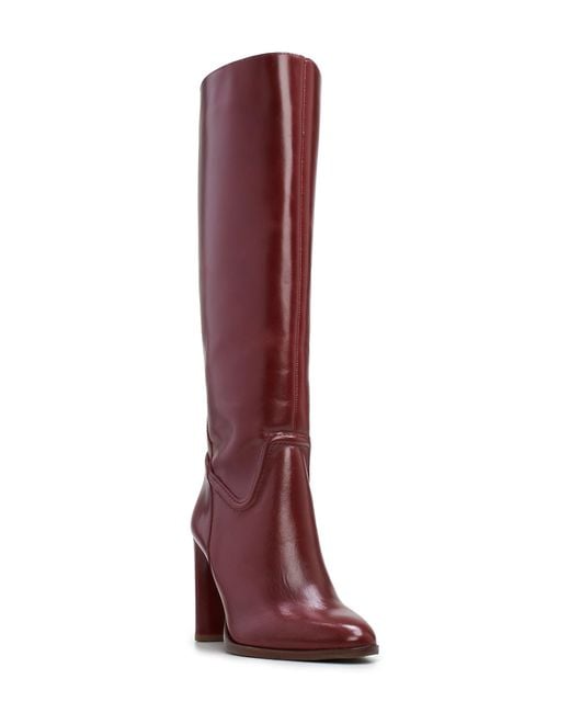Vince Camuto Red Evangee Knee High Boot