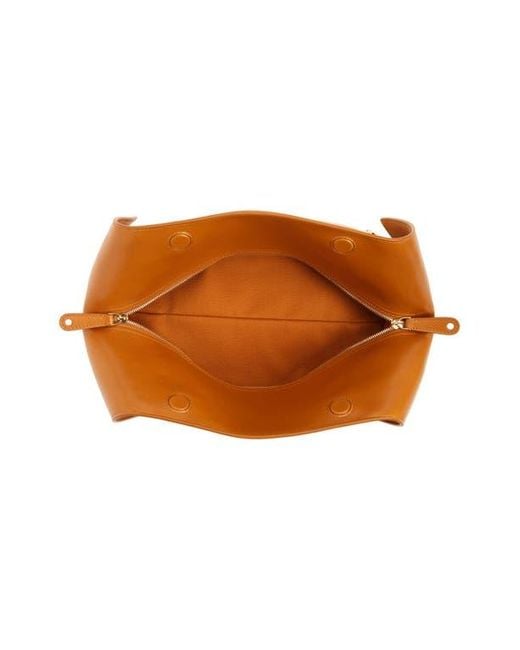 Ferragamo Brown X-Small Folded Leather Shoulder Bag