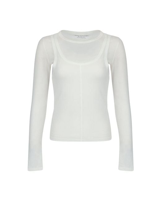THE BALLET White Layered Tee