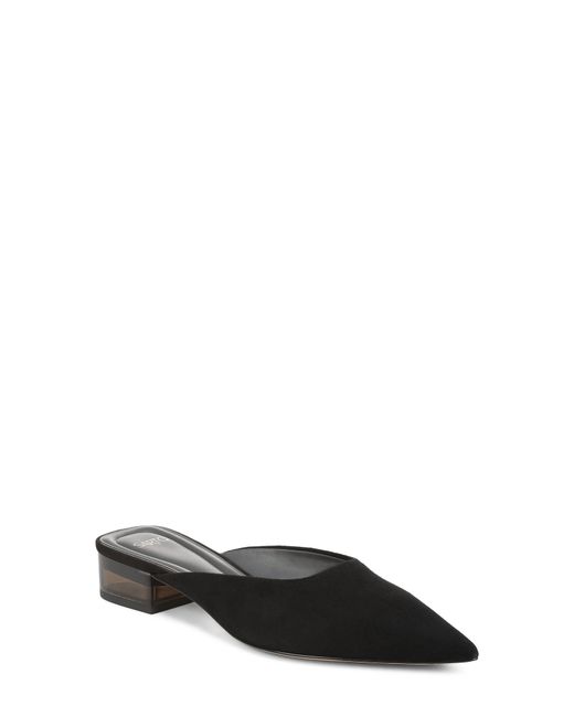 Sarto Black Bennet Mesh Flat Mule
