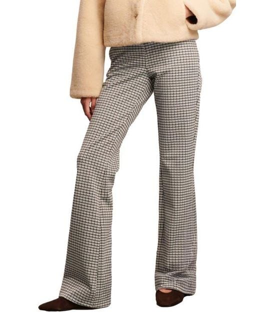 Next Gray Houndstooth Check Bootcut Pants