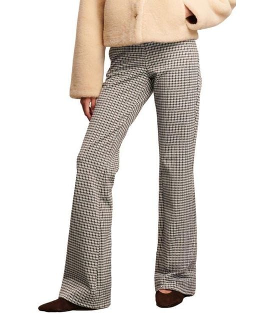 Next Gray Houndstooth Check Bootcut Pants