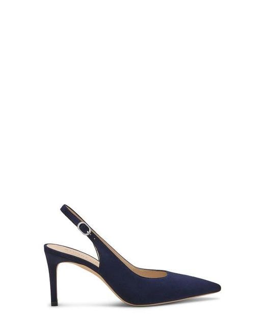 Stuart Weitzman Blue Stuart Power Slingback 75 Pump