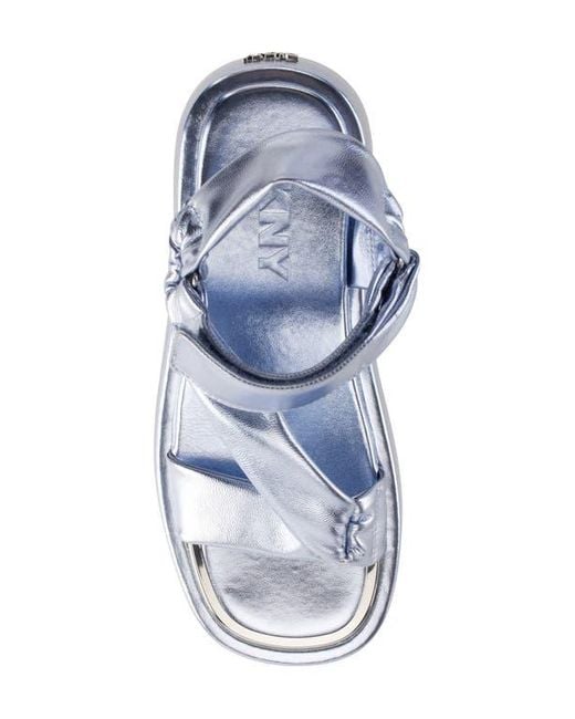 DKNY Blue Platform Sandal