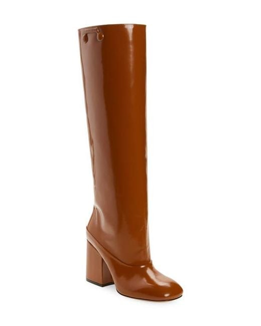 Marni Brown Trunkaroo Knee High Boot