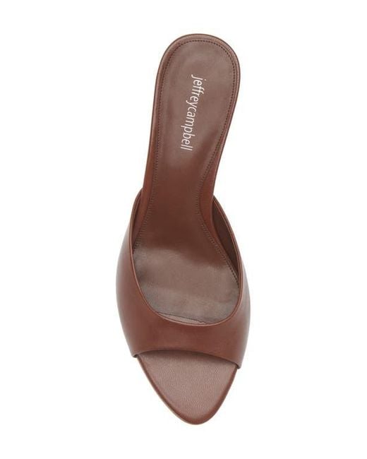 Jeffrey Campbell Brown Spy-Kid Slide Sandal