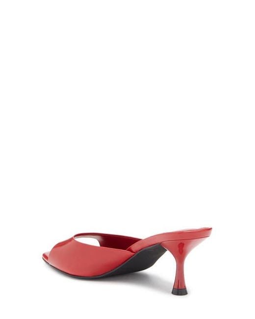 Jeffrey Campbell Red Spy-Kid Slide Sandal