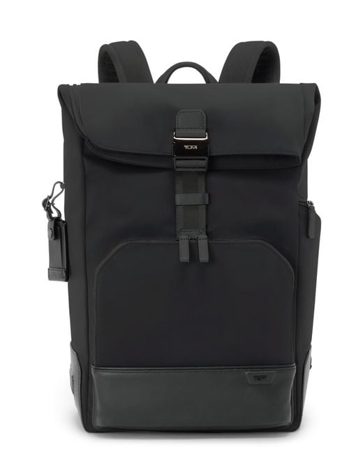 Tumi Black Osborn Roll Top Backpack