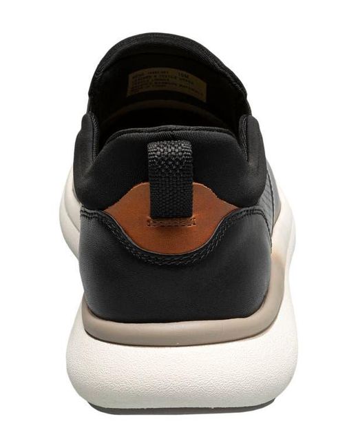 Florsheim Black Fleet Plain Toe Sneaker for men