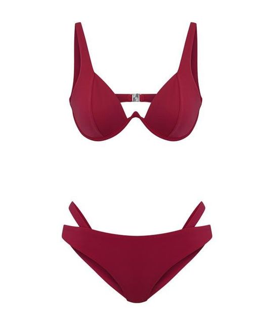 Jendue Red Cleo Bikini Swimwear