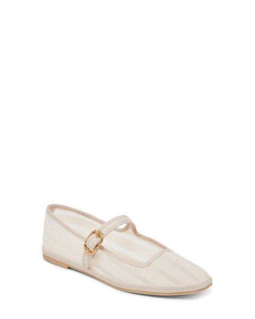 Dolce Vita White Tameka Mesh Mary Jane Flat