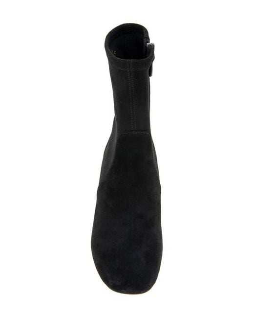 Gentle Souls Black Elbert Block Heel Bootie