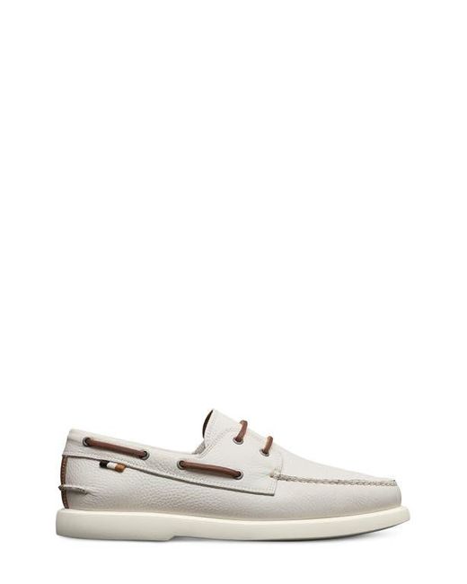 Allen Edmonds White Panama Boat Shoe for men