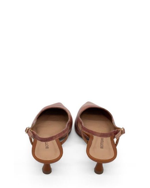 BOTTER Brown Botolivia Legacy Pointed Toe Slingback Pump