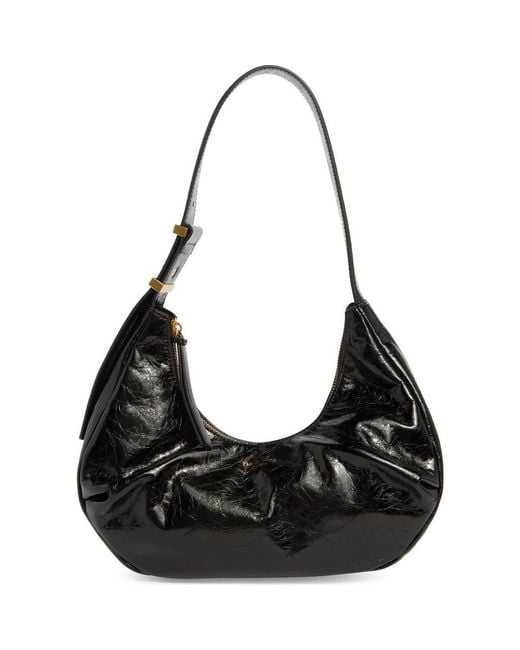 Rag & Bone Black Hudson Leather Hobo Bag