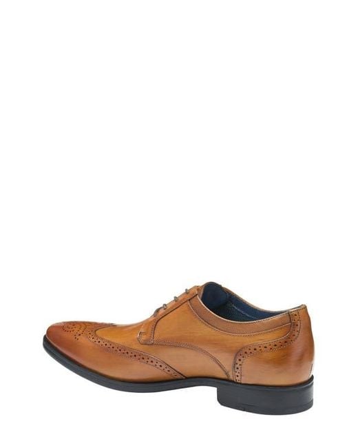 Johnston & Murphy Brown Gibbons Wingtip Derby for men