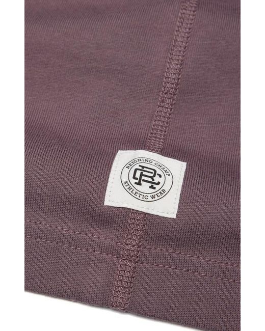 Reigning Champ Purple Midweight Jersey T-Shirt for men