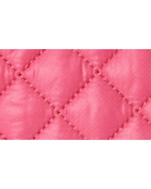 MZ Wallace Pink Metro Scout Deluxe Quilted Nylon Crossbody Bag