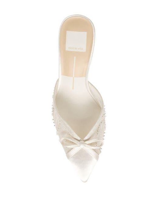 Dolce Vita White Emit Pointed Toe Pump
