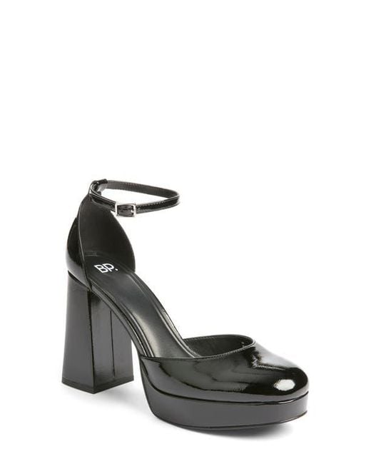 BP. Black Journee Ankle Strap Platform Pump