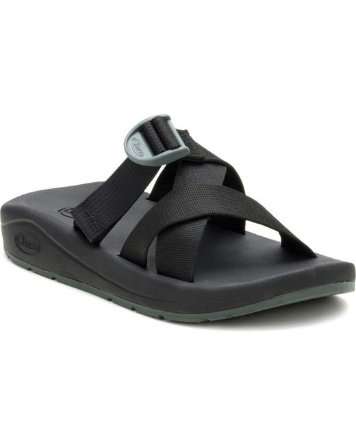 Chaco Black Cushz Slide Sandal for men