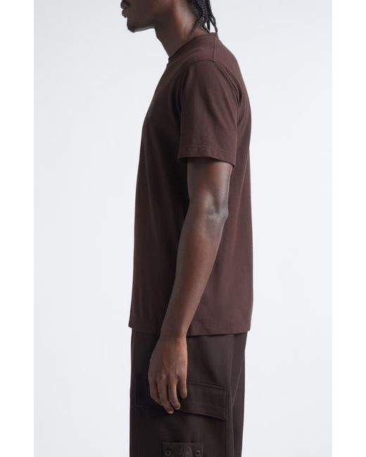 Stone Island Brown Ghost Compass Patch T-Shirt for men