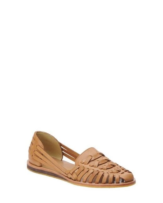 Nisolo Brown Huarache Flat
