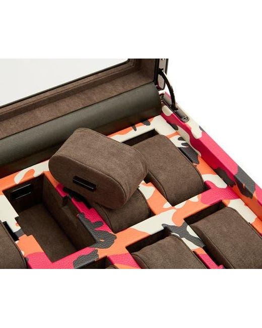 Wolf Red Elements 10 Piece Watch Box for men