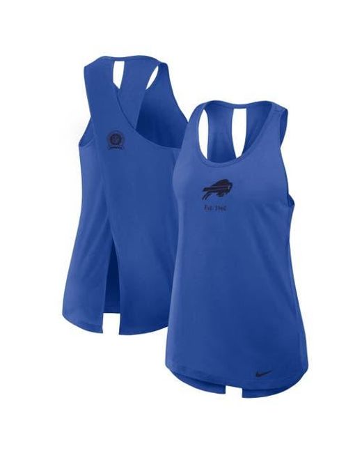 Nike Blue Buffalo Bills Glory Crisscross Performance Tank Top