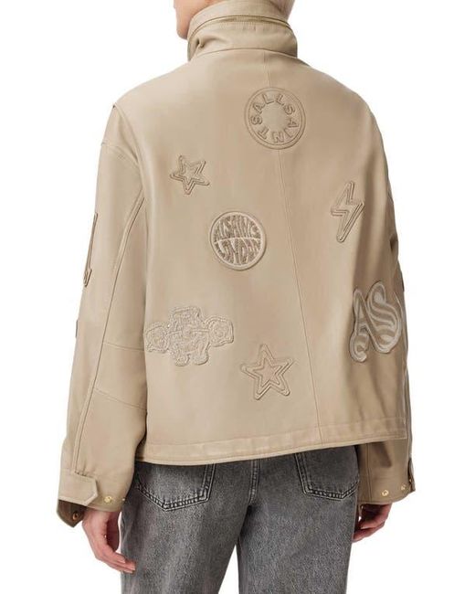 AllSaints Natural Logo Patch Jacket