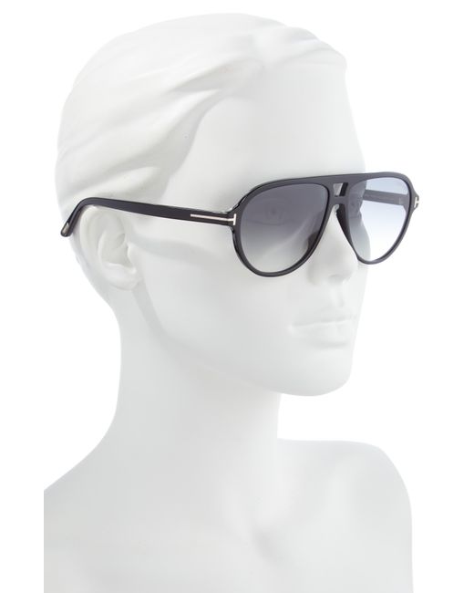 Tom Ford Multicolor Jeffrey 59mm Gradient Pilot Sunglasses for men